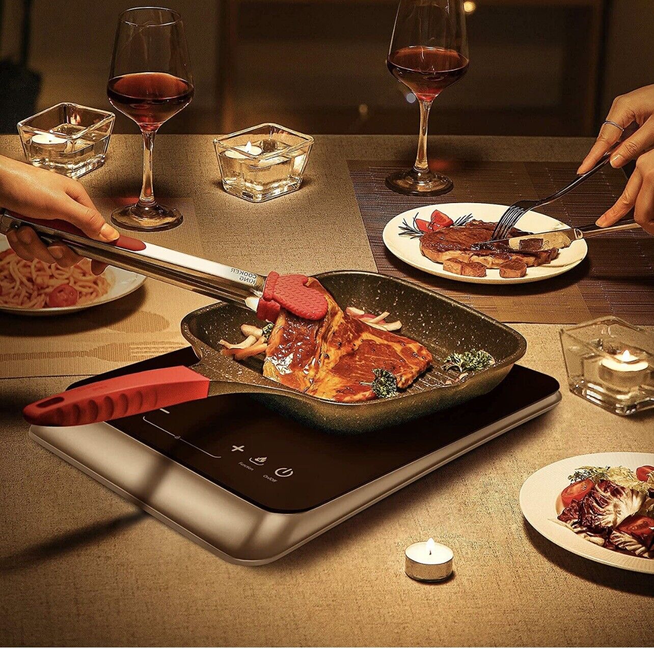 COOKTRON Induction Cooktop Countertop Burner Portable with Fast Warm-Up Mode - Fresh Stock Dated February 2026