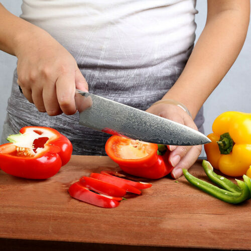 Chef Knife Pro Kitchen Knife 8 Inch Chef's Knives VG10 Damascus Steel G10 Handle - Fresh Stock Dated December 2025