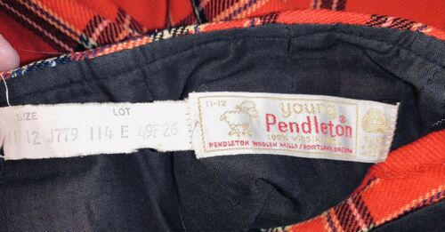 Vtg Young Pendleton Set Skirt Pants Vest Scarf Red Tartan Plaid Wool 9 10 11 12 - Fresh Stock Dated March 2026