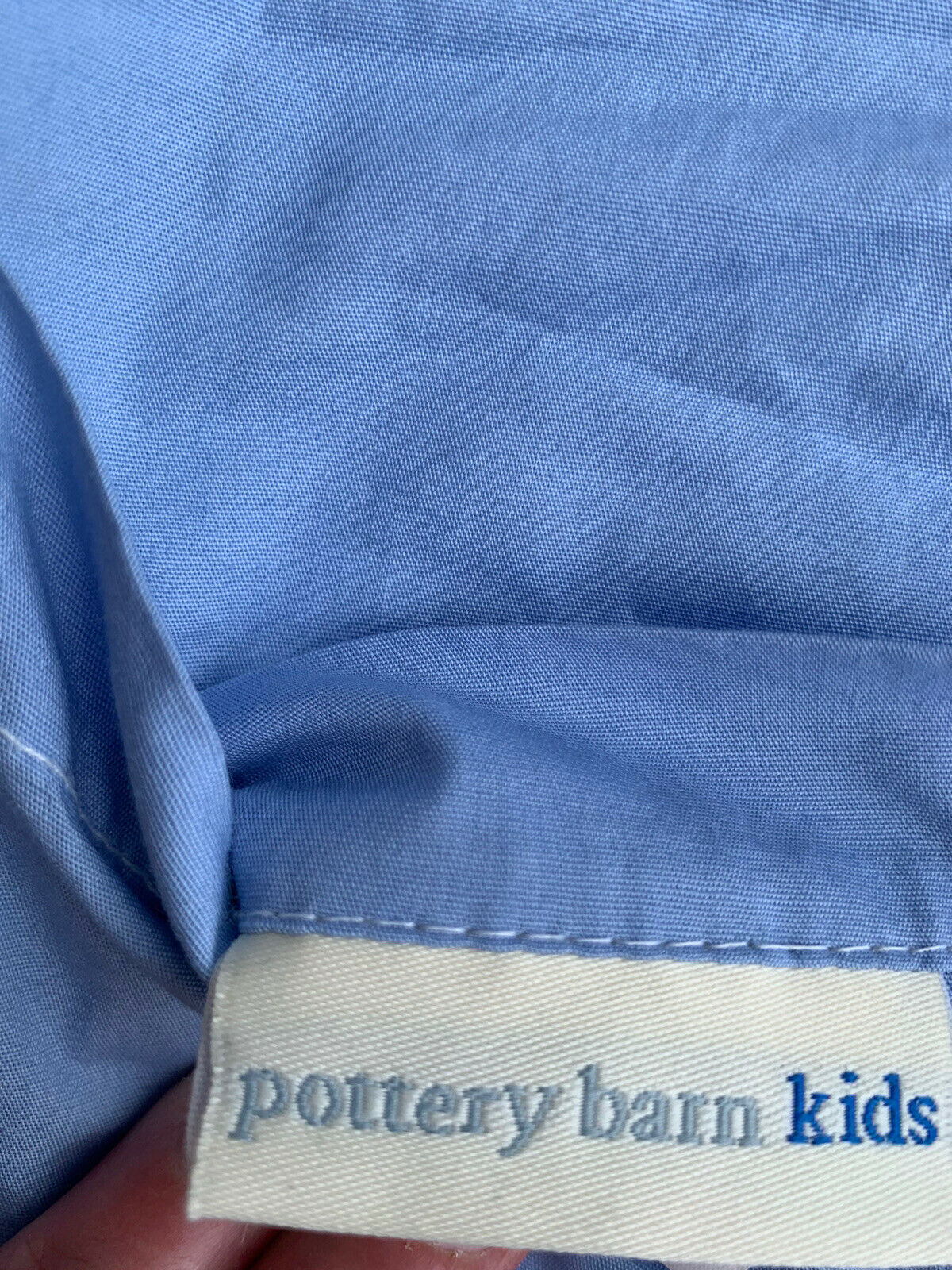 POTTERY BARN KIDS Football MVP Sports Pillow Sham Green Blue Corduroy Standard - Fresh Stock Dated February 2026