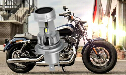 LED White Headlight Bulb for 2018-21 Harley-Davidson Iron 1200 OFF-ROAD, Top Fan - Fresh Stock Dated February 2026