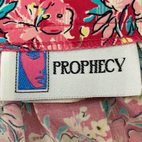 Women’s Vintage 80s Prophecy Colorful Floral Pink Pleated Skirt Plus Size 12 - Fresh Stock Dated February 2026