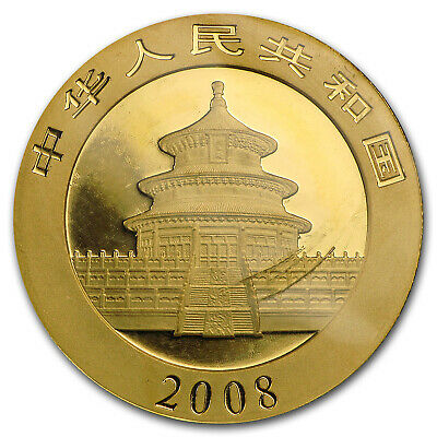 2008 China 1 oz Gold Panda BU (Sealed) - SKU #31511 - Fresh Stock Dated February 2026