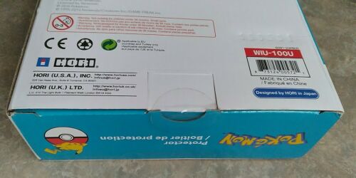 Nintendo Wii U Pokemon HORI POKEBALL GAMEPAD PROTECTOR SHELL COVER PLASTIC CASE - Fresh Stock Dated December 2025