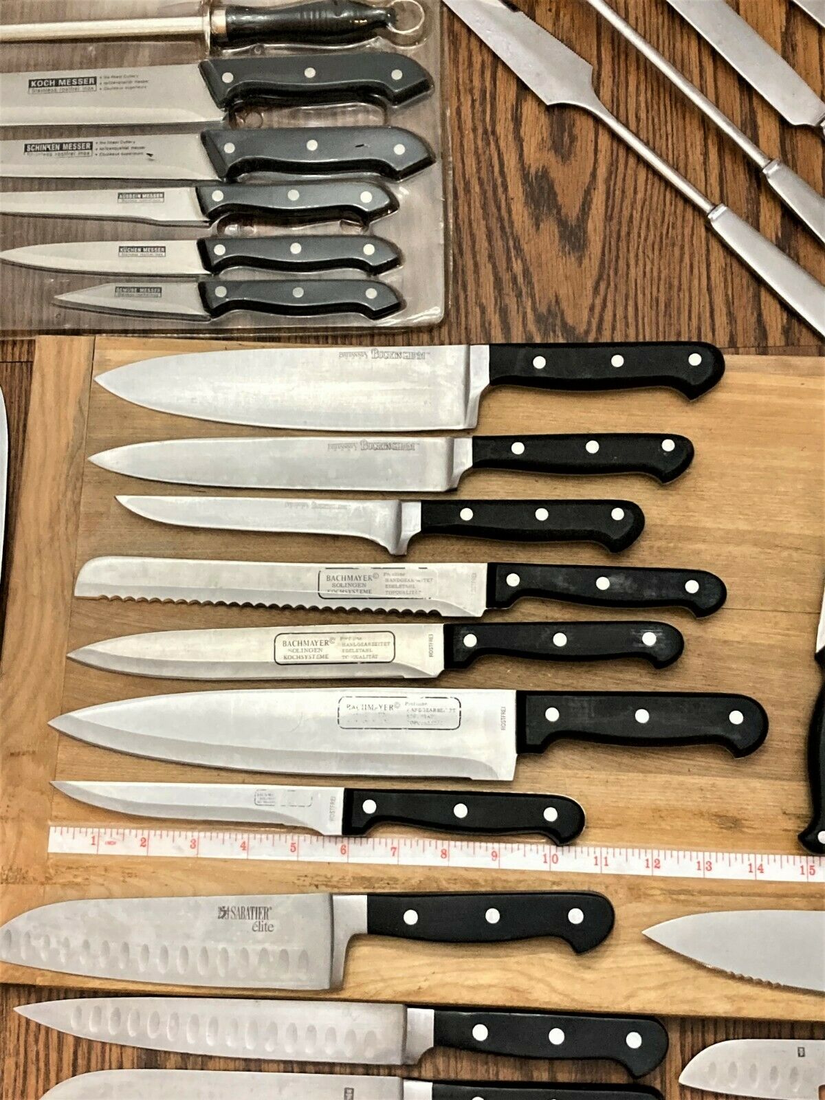 40 Kitchen Chef's Knives Sabatier Bachmayer Berghoff Jacques Debarr Buckingham - Fresh Stock Dated December 2025