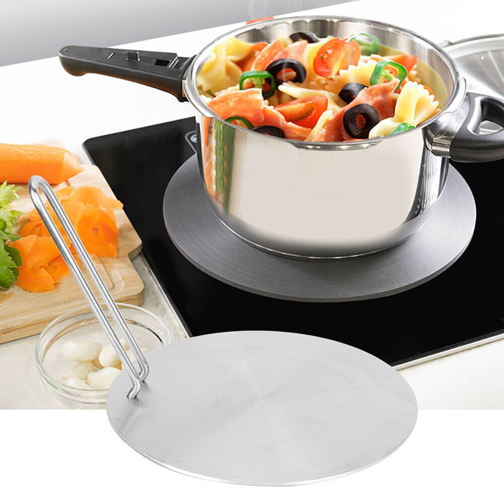 ✔20cm Stainless Steel Electric Cooker Induction Plate Hob Adapter Heat Diffuser - Fresh Stock Dated February 2026