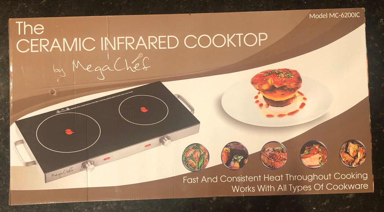 Infrared Cooktop Double 2 Burner Electric Hot Plate Dual Stove Ceramic - Fresh Stock Dated February 2026