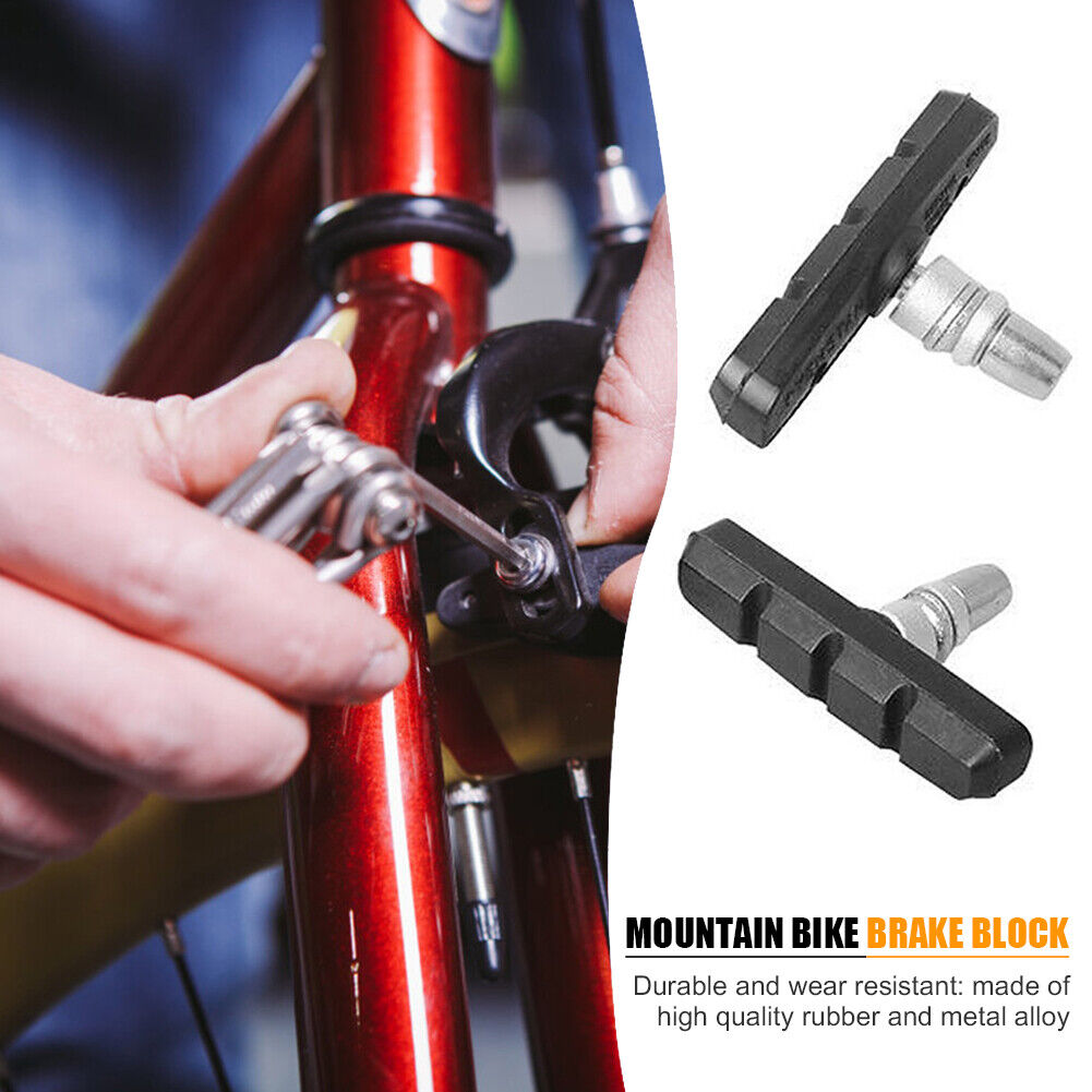 MTB Mountain Road Bike Brake Block Rubber Bicycle Cycling V-brake Shoes Pad US - Fresh Stock Dated December 2025