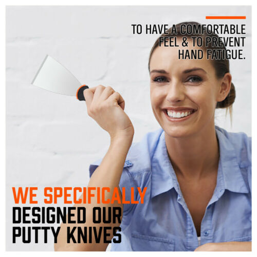 5 Pcs Putty Knife Set Drywall Knife Painter Stainless steel 1.5