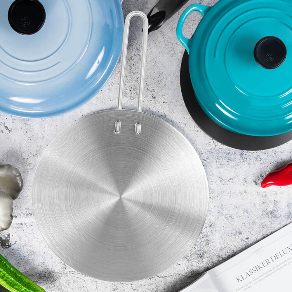 ✔20cm Stainless Steel Electric Cooker Induction Plate Hob Adapter Heat Diffuser - Fresh Stock Dated February 2026