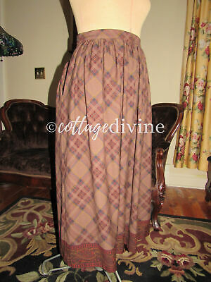 Preppy Polo Ralph Lauren Plaid & Paisley Vtg Wool Full Skirt, made in Hong Kong - Fresh Stock Dated February 2026