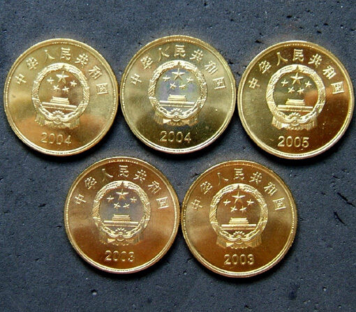 China 2003~2005 Taiwan Landscape Series Set - Complete 5 coins (Each 5 Yuan) - Fresh Stock Dated February 2026
