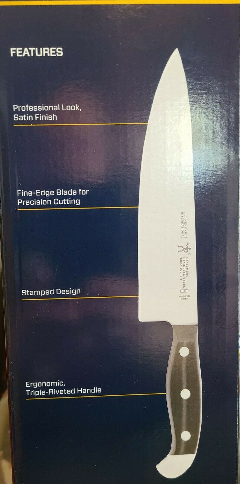 J.A. Henckels International 7-Piece Self-Sharpening Knife Block Set-NEW OPEN BOX - Fresh Stock Dated December 2025