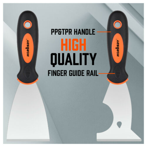 5 Pcs Putty Knife Set Drywall Knife Painter Stainless steel 1.5