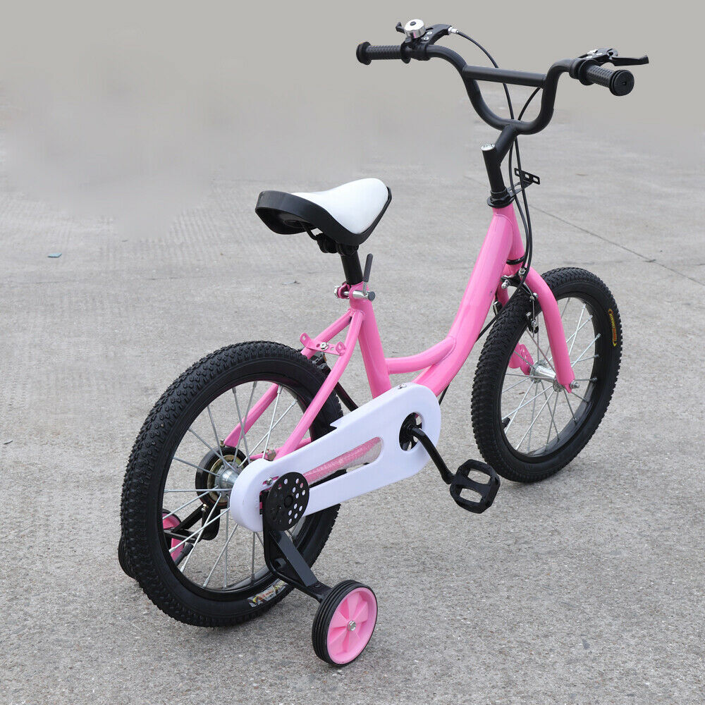 Children's Bicycle Kids Vehicles W/ Auxiliary Wheel Adjustable Seat Handlebars - Fresh Stock Dated February 2026