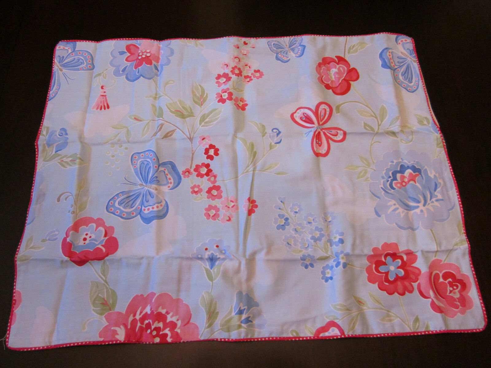 Pottery Barn Kids Bailey Sham Blue Standard New Pillowcase Butterflies & Flowers - Fresh Stock Dated January 2026