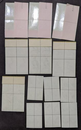 EDW1949SELL : BURUNDI 1965 Sc #111-25, C8-16 Birds Cplt set in Blk of 4 Cat 6 - Fresh Stock Dated December 2025