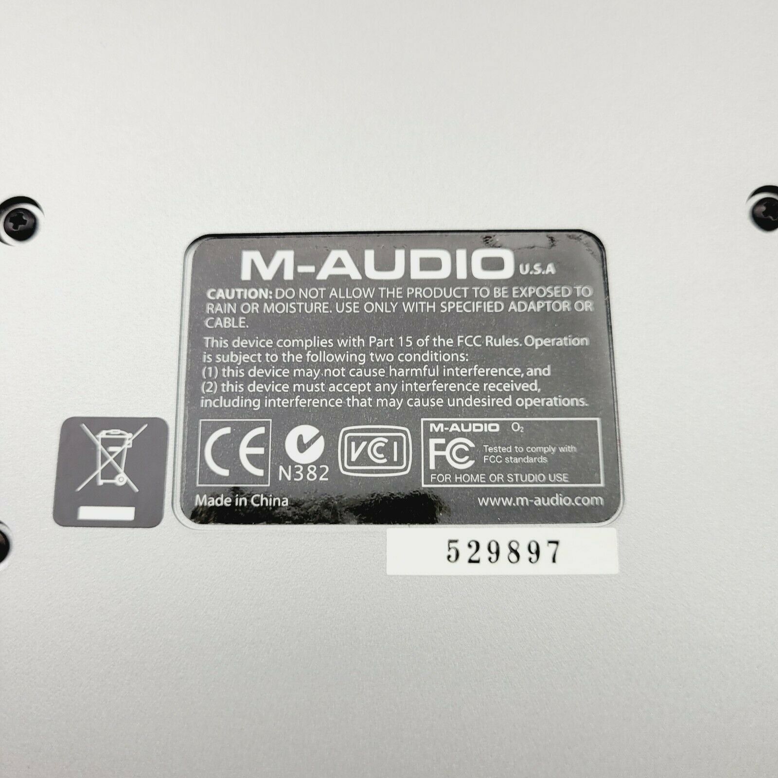 M-Audio O2 25-Key Ultra-Thin Mobile USB MIDI Controller in Original Box - Fresh Stock Dated February 2026