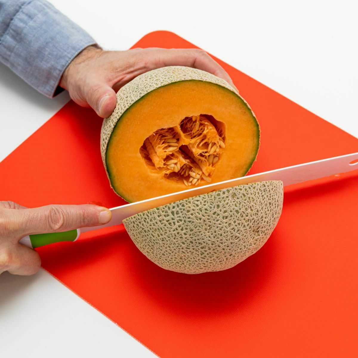 Serrated Melon Knife With Detachable Scoop For Slicing Bread Fruit Watermelon - Fresh Stock Dated January 2026