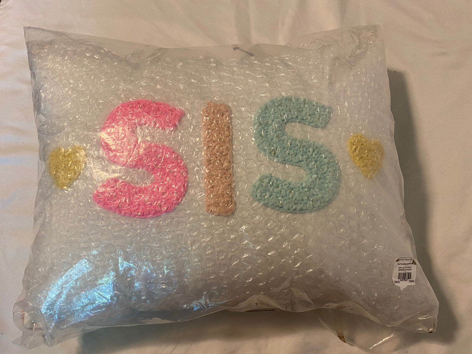 Pottery Barn Kids SIS Deco Pillow - Fresh Stock Dated February 2026