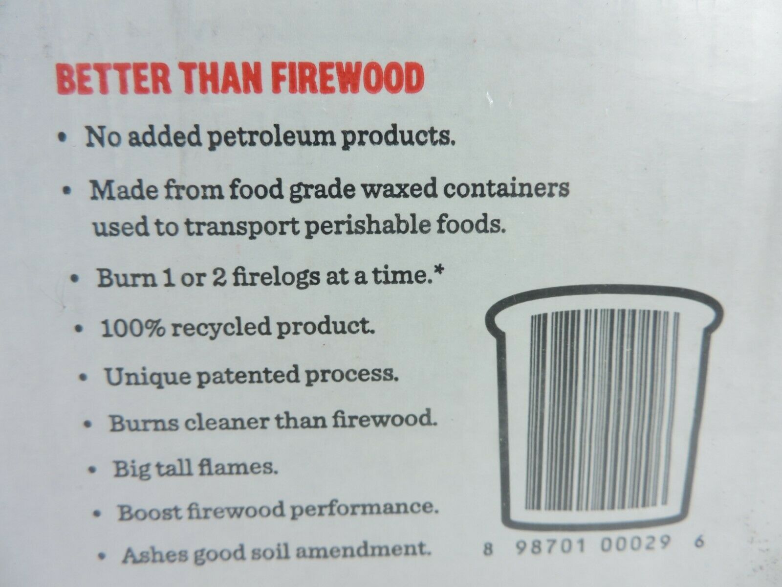 KFC Firelog 11 Herbs & Spices Envirolog Kentucky Fried Chicken 1 Count 5lbs New - Fresh Stock Dated December 2025