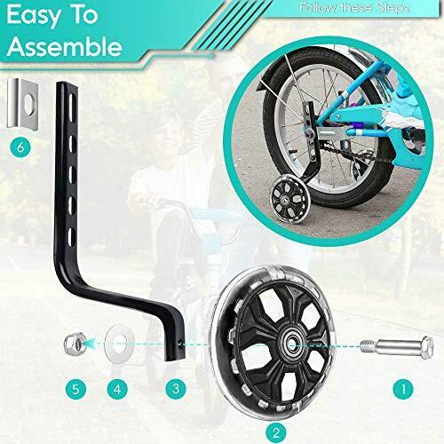 INTRAGYM Training Wheels with Spare for 12 14 16 18 20 Inch Kids Bike Heavy-D... - Fresh Stock Dated February 2026