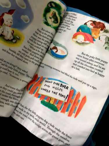 The Poky little Puppy Storybook Bed Pillow Plush Bedtime Story  23” X 15”  2006 - Fresh Stock Dated December 2025