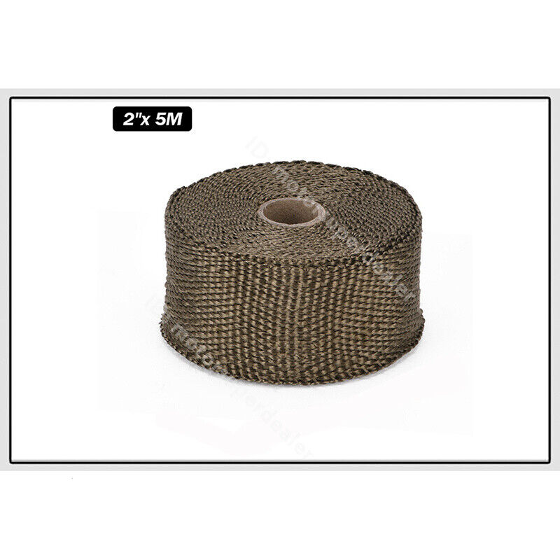 Universal 5M High Heat Insulation Wrap Car Motorcycle Exhaust Header Pipe Tape - Fresh Stock Dated February 2026