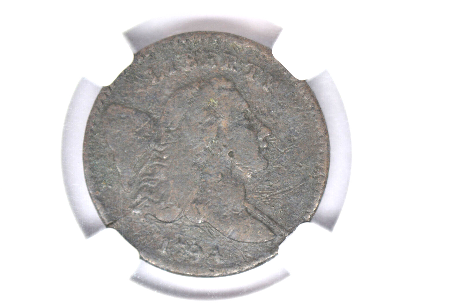 1794 Liberty Cap Half Cent- NGC VF Details.  Corrosion.  Nice brown rarity! - Fresh Stock Dated February 2026
