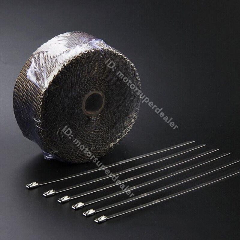Universal 5M High Heat Insulation Wrap Car Motorcycle Exhaust Header Pipe Tape - Fresh Stock Dated February 2026