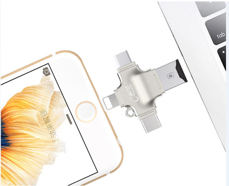 Universal Micro SD/ TF Card Reader for iPad iPhone X 8 7 Plus OTG Android Type C - Fresh Stock Dated February 2026