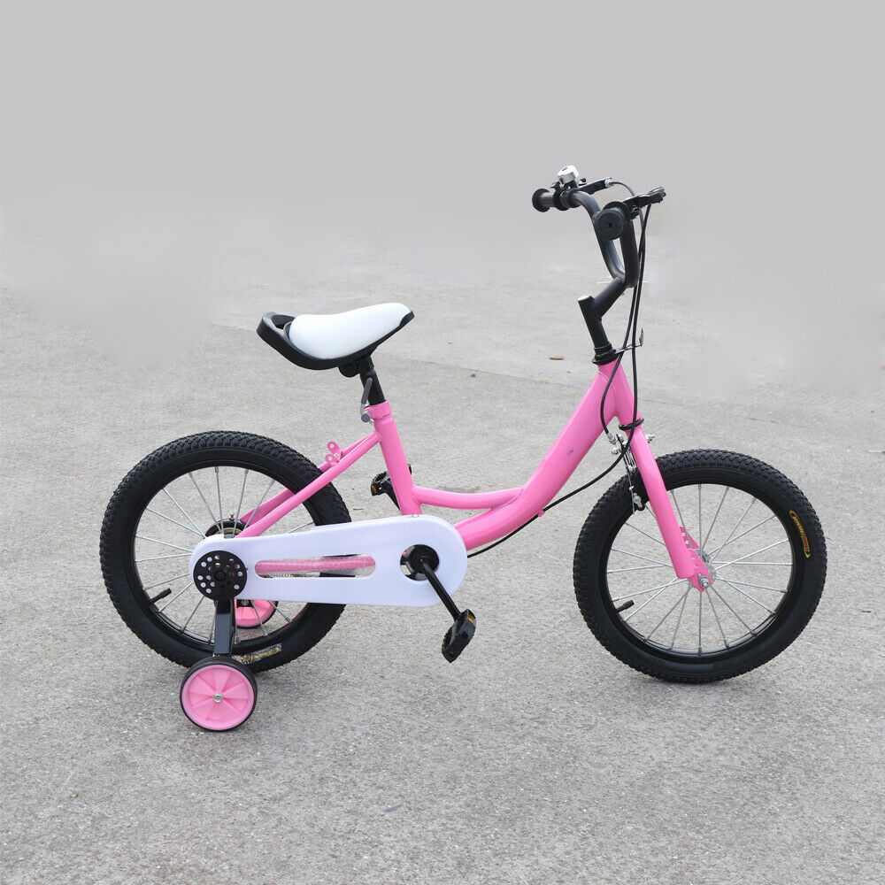 Children's Bicycle Kids Vehicles W/ Auxiliary Wheel Adjustable Seat Handlebars - Fresh Stock Dated February 2026