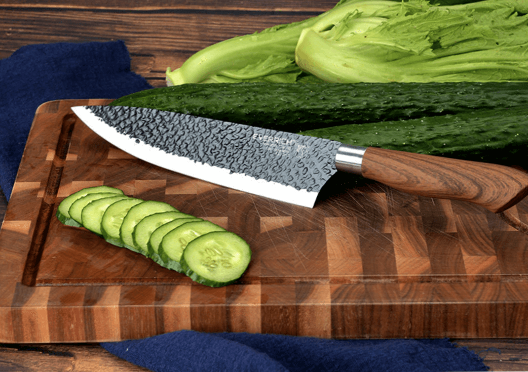 Set Stainless Steel Chef Handmade Knife of 6 pcs Kitchen Knives Scissors Peeler - Fresh Stock Dated December 2025