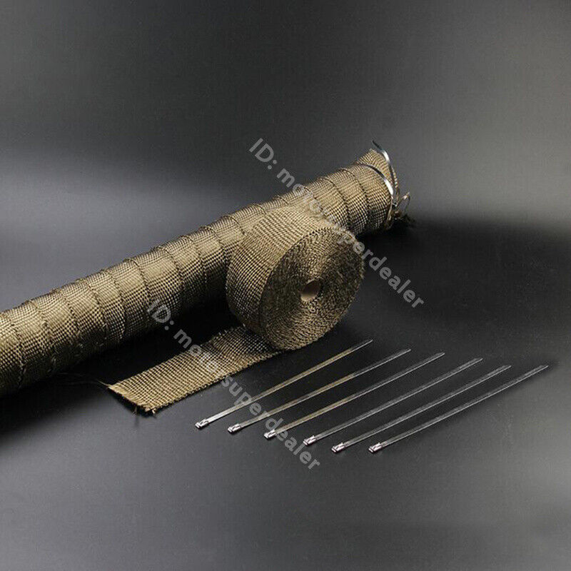 Universal 5M High Heat Insulation Wrap Car Motorcycle Exhaust Header Pipe Tape - Fresh Stock Dated February 2026