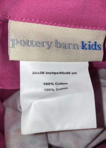 NEW Pottery Barn Kids bright PINK Euro SHAM spots dots white colors - Fresh Stock Dated December 2025