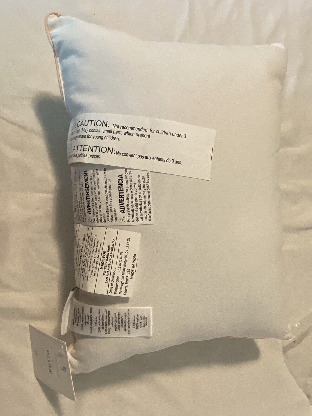 Pottery Barn Kids SIS Deco Pillow - Fresh Stock Dated February 2026