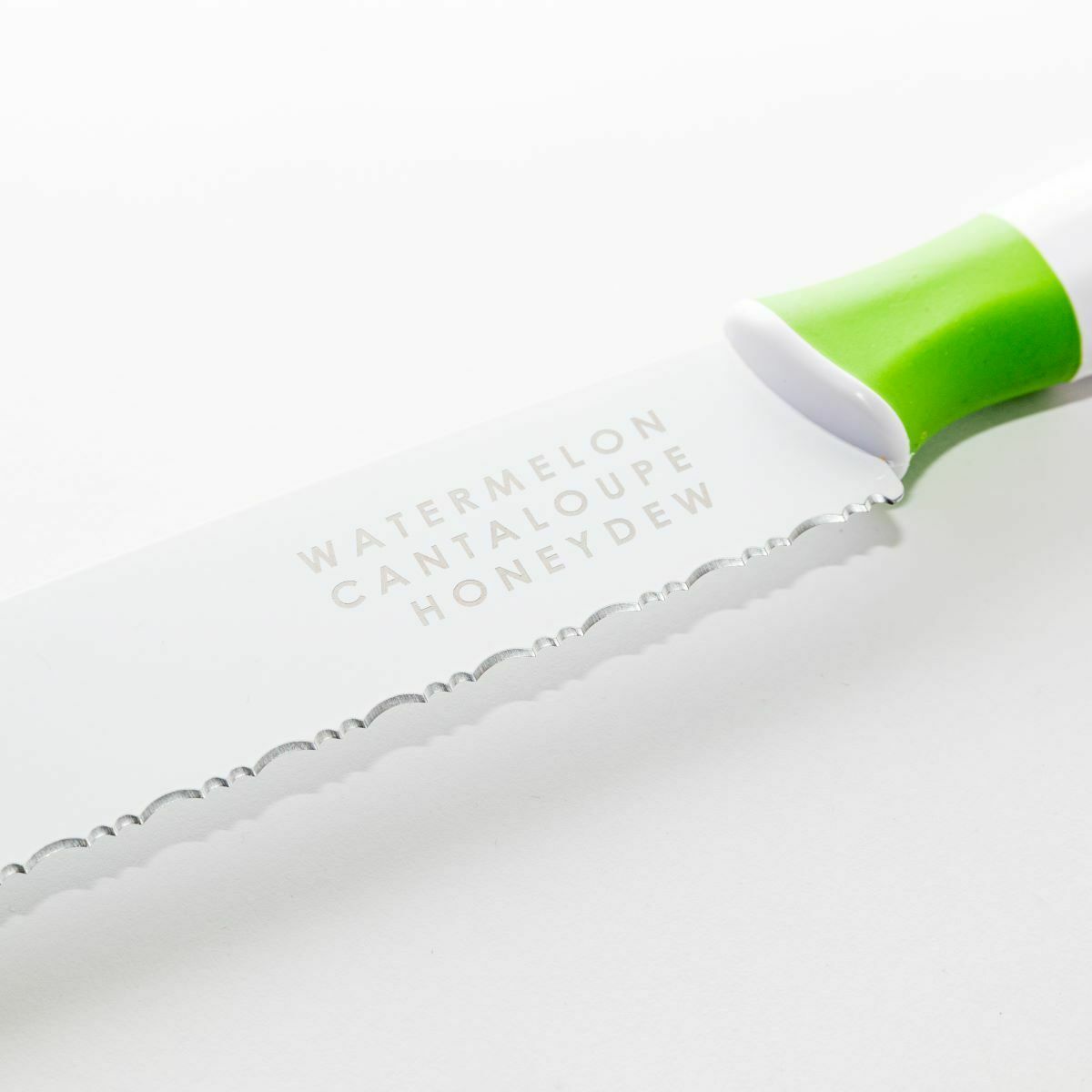 Serrated Melon Knife With Detachable Scoop For Slicing Bread Fruit Watermelon - Fresh Stock Dated January 2026