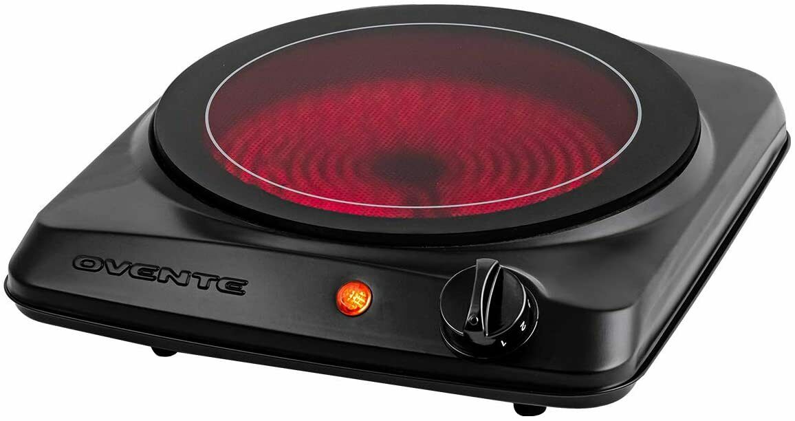 Ovente Hot Plate Electric Countertop Infrared Stove BGI Series - Fresh Stock Dated December 2025