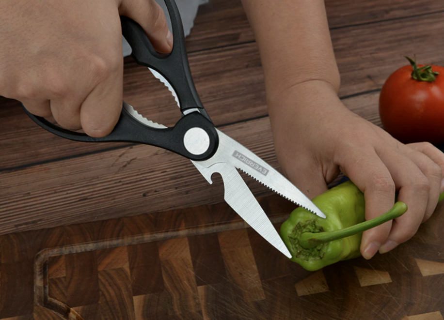 Set Stainless Steel Chef Handmade Knife of 6 pcs Kitchen Knives Scissors Peeler - Fresh Stock Dated December 2025