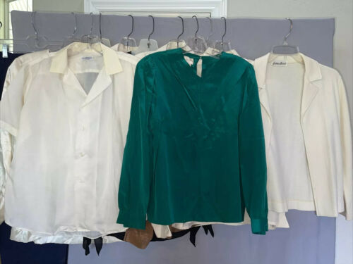 Vintage Lot Of 14 1970’s Retro Groovy Women’s Resale Designer Shirts M Sz 12 - Fresh Stock Dated December 2025