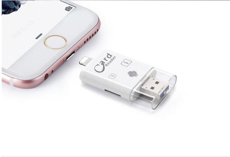 TF SD Card Reader For iPad iPhone X XR XS MAX Samsung OTG Android Phone PC - Fresh Stock Dated December 2025