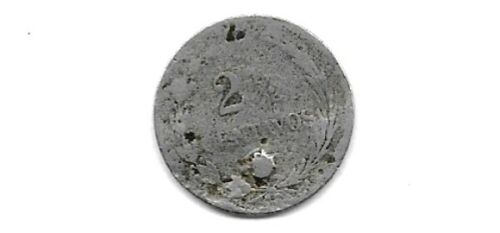 World Coin 1888 Dominican Republic 2 1/2 Centavos Copper Nickel KM 7 - Fresh Stock Dated December 2025