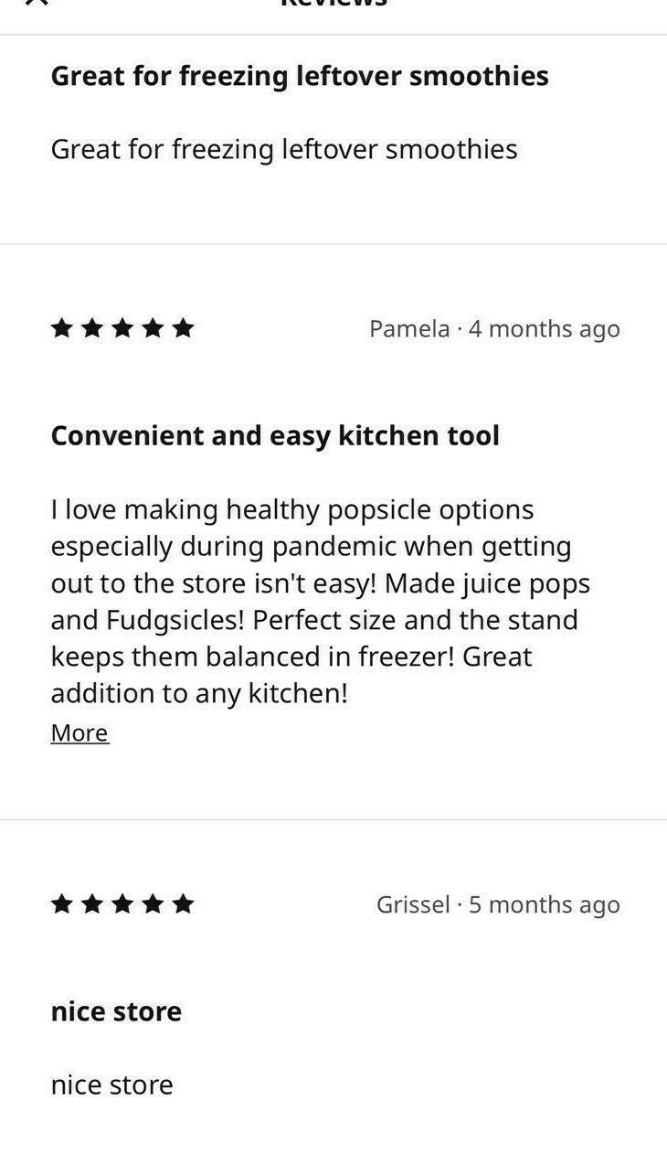 Ikea Chosigt Ice Pop Popsicle Maker Mold  Frozen Fruit  Juice Smoothie NO BPA - Fresh Stock Dated December 2025