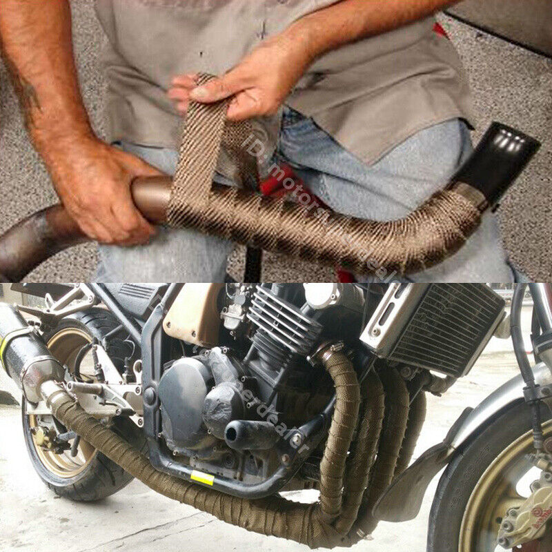 Universal 5M High Heat Insulation Wrap Car Motorcycle Exhaust Header Pipe Tape - Fresh Stock Dated February 2026