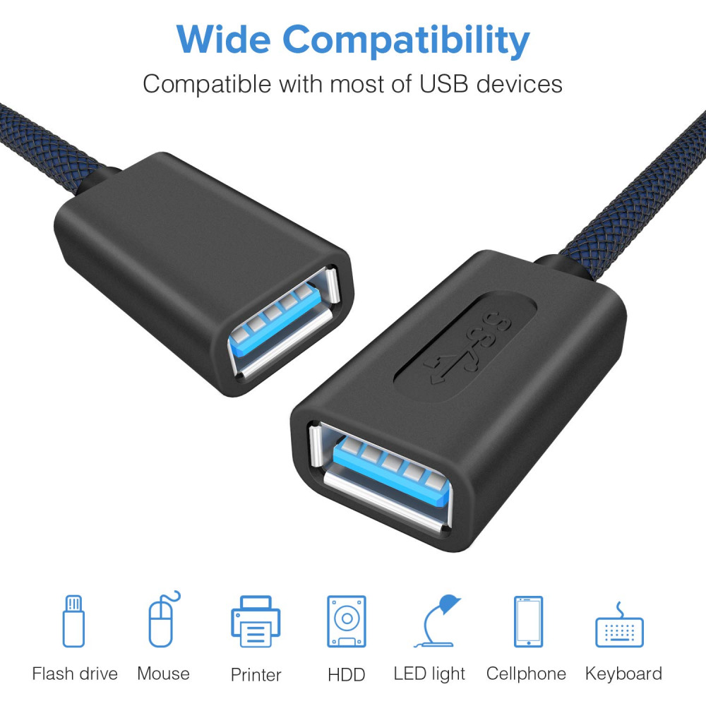ANDTOBO USB 3.0 Female to Extension -3.3FT - Fresh Stock Dated February 2026