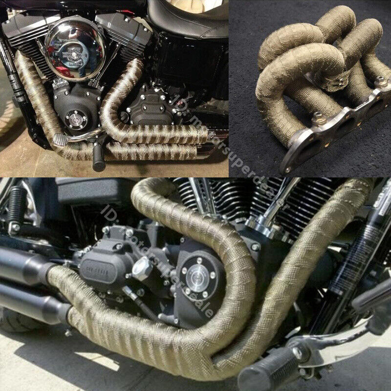 Universal 5M High Heat Insulation Wrap Car Motorcycle Exhaust Header Pipe Tape - Fresh Stock Dated February 2026