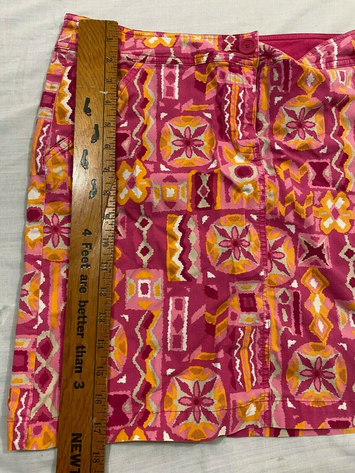 M67 EUC NEW YORK  & COMPANY CO 70's Style Pink Skirt Shorts WOMEN'S 10 - Fresh Stock Dated February 2026