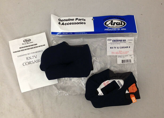 ARAI Helmet Cheek Pads • SIGNET-X • 15, 20, 25, 30, 35, 40mm - Fresh Stock Dated February 2026