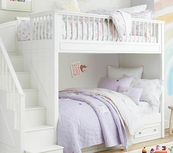 Pottery Barn Kids Rainbow Unicorn Pillow Sham - Fresh Stock Dated December 2025