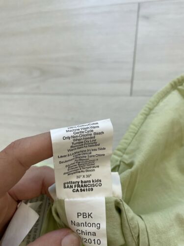 NWT Pottery Barn Kids Whitney Quilted sham green floral - Fresh Stock Dated December 2025